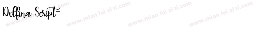 Delfina Script字体转换